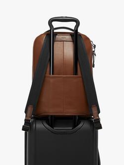 TUMI Bradner Leather Backpack, Cognac - view 2, Cognac