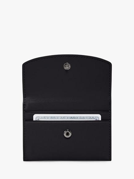 TUMI Flap Card Leather Case, Black - view 2, Black