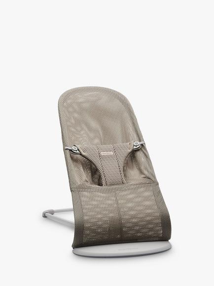 BabyBjörn Bliss Baby Bouncer with Googly Eyes Toy for Bouncer, Pastel - view 2, Beige