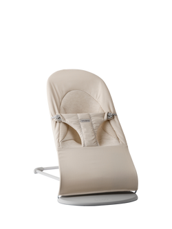BabyBjörn Baby Bouncer Balance Soft Tri Fabric, Light Beige