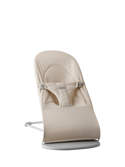 BabyBjörn Bliss Tri Fabric Baby Bouncer, Light Beige