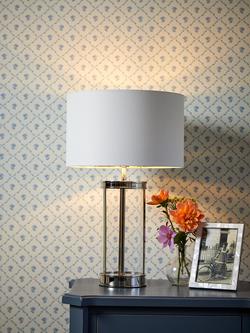 Laura Ashley Harrington Small Table Lamp, Polished Nickel