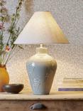 Laura Ashley Pussy Willow Ceramic Table Lamp, Grey