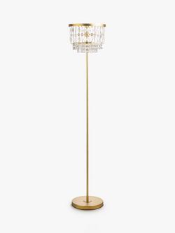 Laura Ashley Rhosill Floor Lamp, Matt Antique Brass, Matt Antique Brass