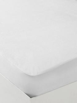 John Lewis Children's Micro-Fresh® Waterproof Terry Towelling Mattress and Pillow Protector Set, Single - view 2, White