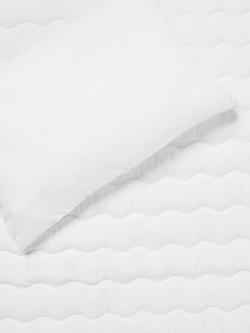 John Lewis Kids' Easycare Washable Duvet and Pillow Set, 7 Tog, Single - view 2, White
