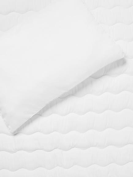 John Lewis Kids' Easycare Washable Duvet and Pillow Set, 7 Tog, Single - view 2, White