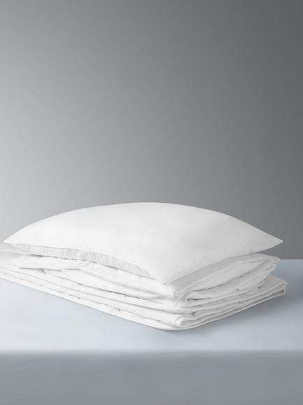 John Lewis Kids' Easycare Duvet, Pillow, Waterproof Protectors and Fitted Sheet Set, 7 Tog, Single, White