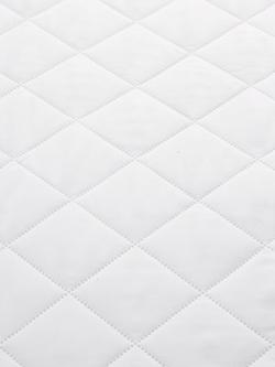 John Lewis Easycare Waterproof Mattress Protector, Single - view 2, White