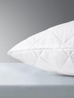 John Lewis Easycare Waterproof Pillow Protector, Standard - view 2, White