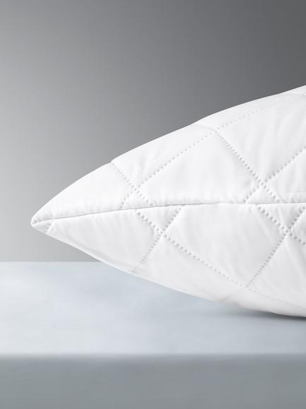 John Lewis Easycare Waterproof Pillow Protector, Standard - view 2, White