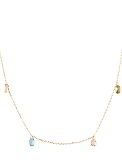 PDPAOLA Bloom Cubic Zirconia Necklace, Gold/Multi, Gold