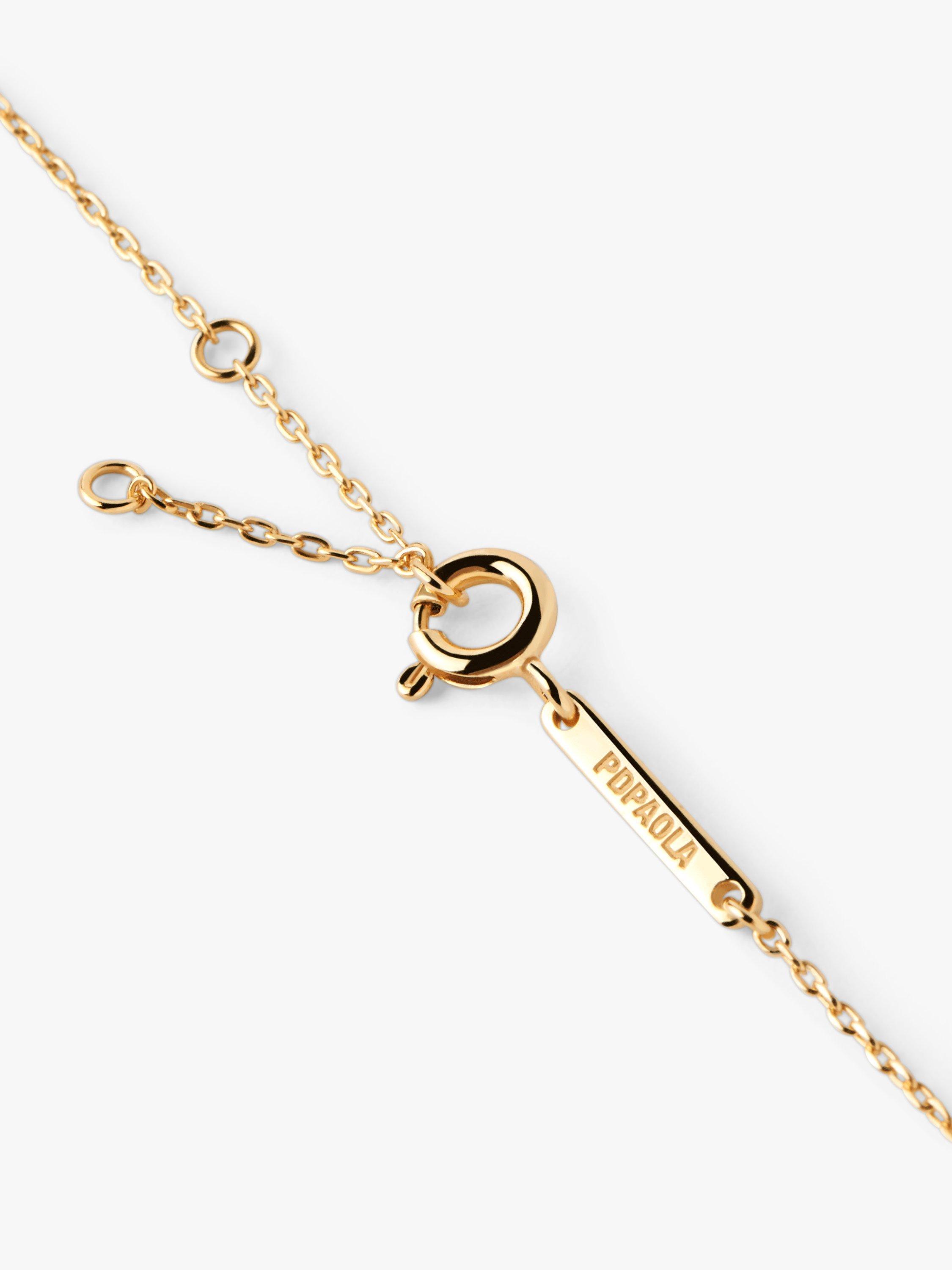 Product image 7 of 7, which shows PDPAOLA Bloom Cubic Zirconia Necklace, Gold/Multi
