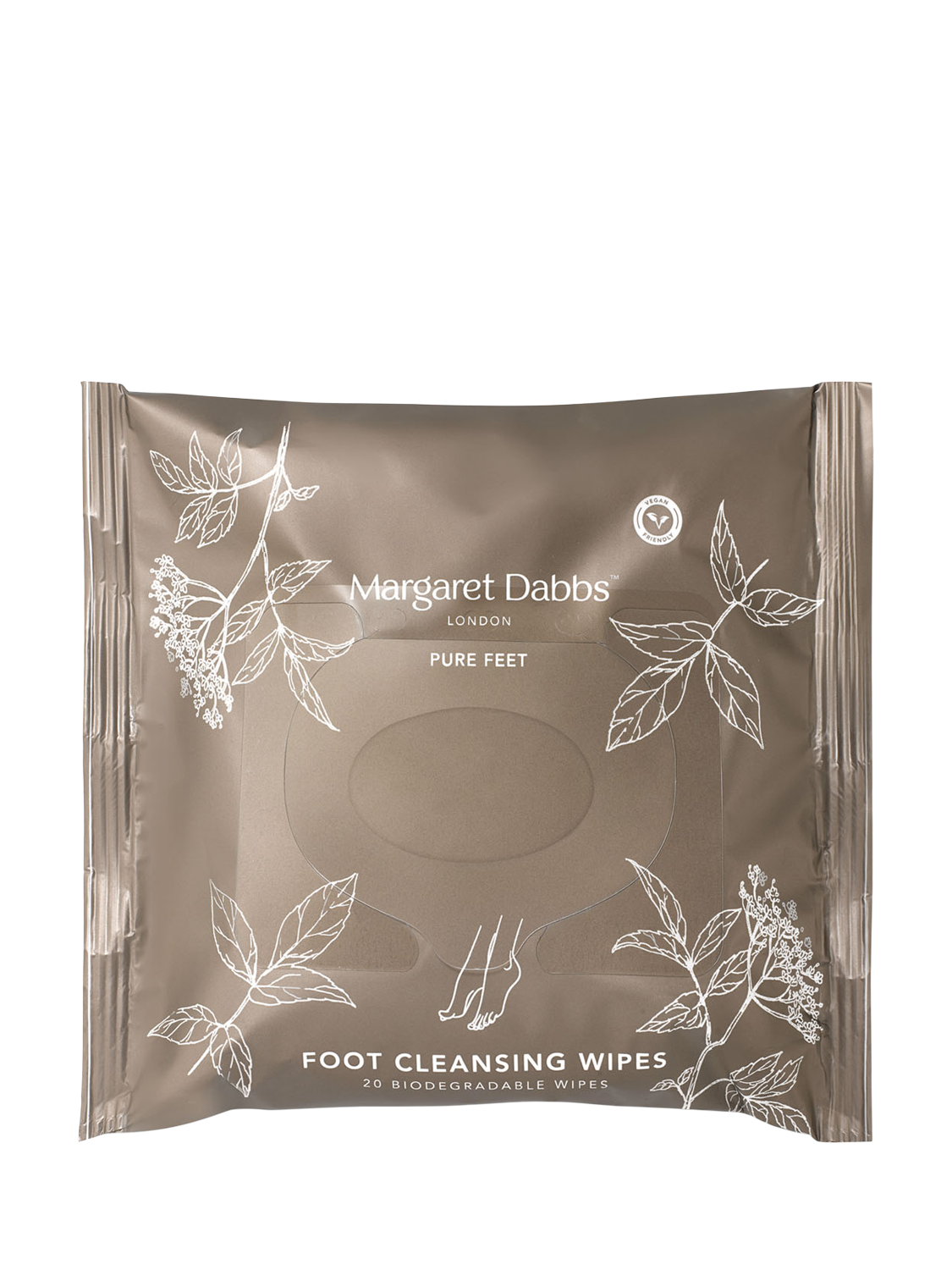 Margaret Dabbs London PURE Foot Cleansing Wipes, x 20