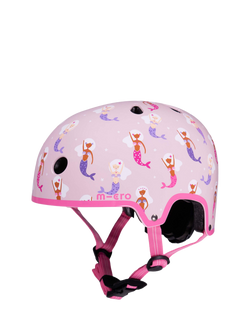 Micro Scooters Kids' Mermaid Bike/Scooter Safety Helmet, Pink, Pink
