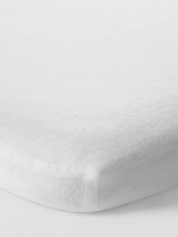 John Lewis Micro-Fresh® Anti-Allergy Mattress Protector, Crib, White