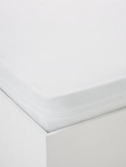 John Lewis Micro-Fresh® Anti-Allergy Mattress Protector, Cotbed, White