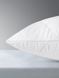 John Lewis Easycare Waterproof Pillow Protector, Junior - view 2, White