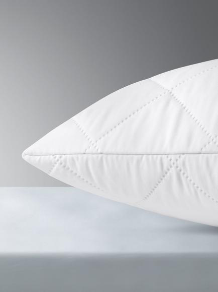 John Lewis Easycare Waterproof Pillow Protector, Junior - view 2, White
