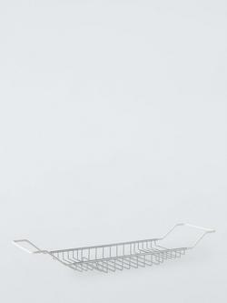 John Lewis Lux Extendable Bath Rack, Silver