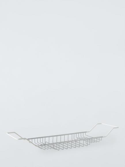 John Lewis Lux Extendable Bath Rack, Silver