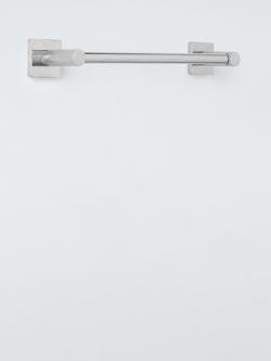 John Lewis Lux Towel Rail, 32cm, Silver, Silver