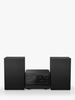 Panasonic SC-PM272 DAB+/FM/CD Bluetooth Micro Hi-Fi System, Black, Black