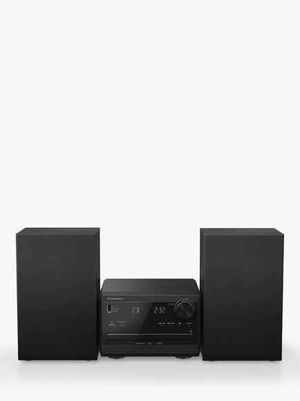 Panasonic SC-PM272 DAB+/FM/CD Bluetooth Micro Hi-Fi System, Black, Black