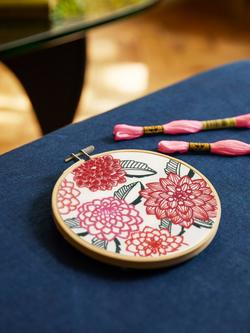 DMC Dahlia Embroidery Kit, Multi