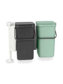 Brabantia Sort & Go Built-in Bin, 2 x 12L, Multi