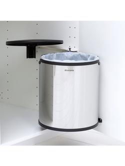 Brabantia Built-in Bin, 15L - view 2, Brilliant Steel