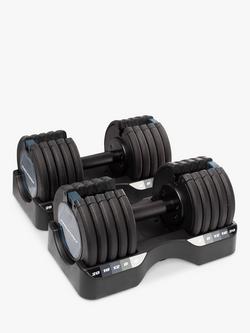 ProForm 20kg Select-A-Weight Adjustable Dumbbell Pair, Black