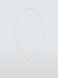 Lido Oval Freshwater Pearl Drop Necklace