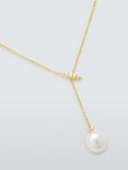 Lido Oval Freshwater Pearl Drop Necklace