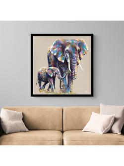 John Lewis Louise Luton 'Mama & Baby' Framed Print, 84.5 x 84.5cm, Multi - view 2, Multi