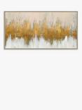 John Lewis Julia Purinton 'Glimmer' Framed Canvas Print, 66 x 126cm, Gold