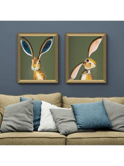 John Lewis Quinn Russell 'Marley & Maisie' Framed Print, Set of 2, 55 x 45cm, Green - view 2, Green