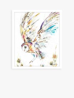 John Lewis Nicola Jane Rowles 'Barn Owl I' Framed Print, 63.5 x 53.5cm, Multi, Multi