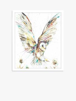 John Lewis Nicola Jane Rowles 'Barn Owl II' Framed Print, 63.5 x 53.5cm, Multi, Multi