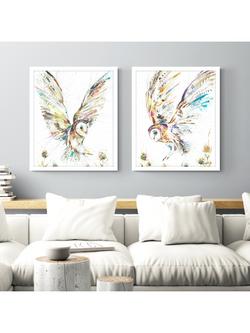 John Lewis Nicola Jane Rowles 'Barn Owl II' Framed Print, 63.5 x 53.5cm, Multi - view 2, Multi