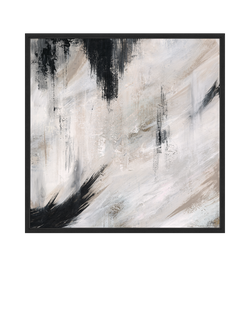 John Lewis Yharnna 'Halo Love' Framed Canvas Print, 106 x 106cm, Black, Black