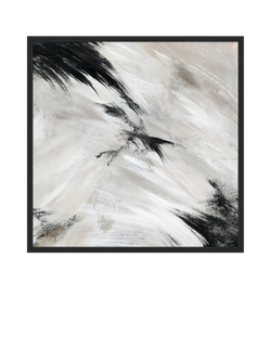 John Lewis Yharnna 'Aurora' Framed Print, 106 x 106cm, Black, Black