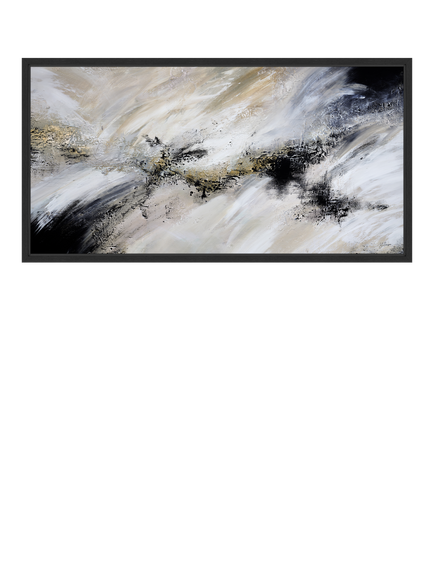 John Lewis Yharnna 'Heavenly Twilight' Framed Canvas Print, 66 x 126cm, Black, Black