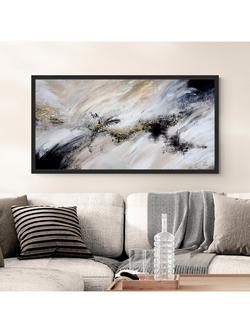 John Lewis Yharnna 'Heavenly Twilight' Framed Canvas Print, 66 x 126cm, Black - view 2, Black
