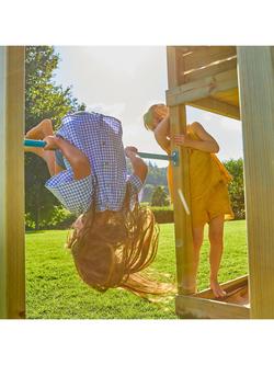 TP Toys Skywood Wooden Climbing Frame with Sky Deck and Slide - view 2, Multi