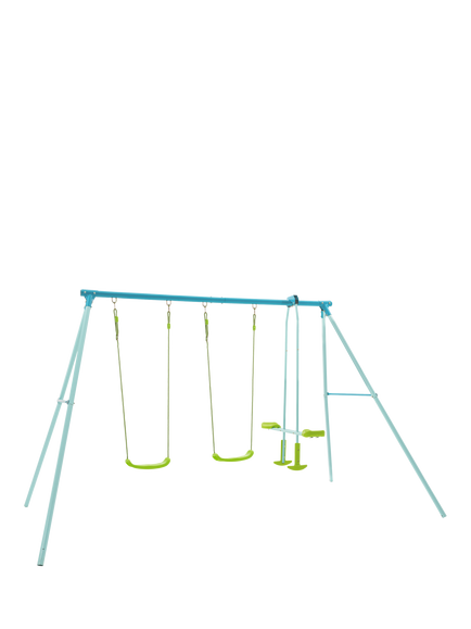 TP Toys Double Swing Set with Glider, Multi