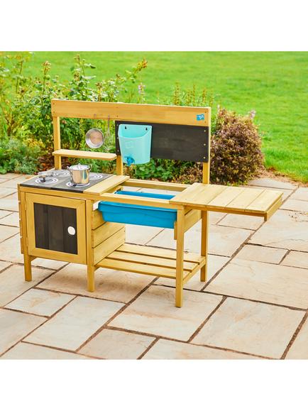 TP Toys Deluxe Wooden Mud Kitchen - view 2, Multi