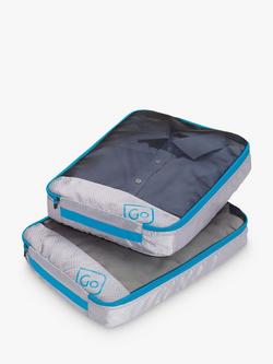 Go Travel Twin Packing Cubes - view 2, Grey/Blue