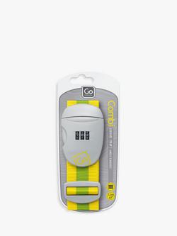 Go Travel Combi Luggage Strap, Yellow/Green