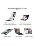 ASUS Zenbook Duo Dual Screen Laptop, Intel Core Ultra 9 Processor, 32GB RAM, 2TB SSD, 14” OLED  3K Touchscreen, Arctic Grey